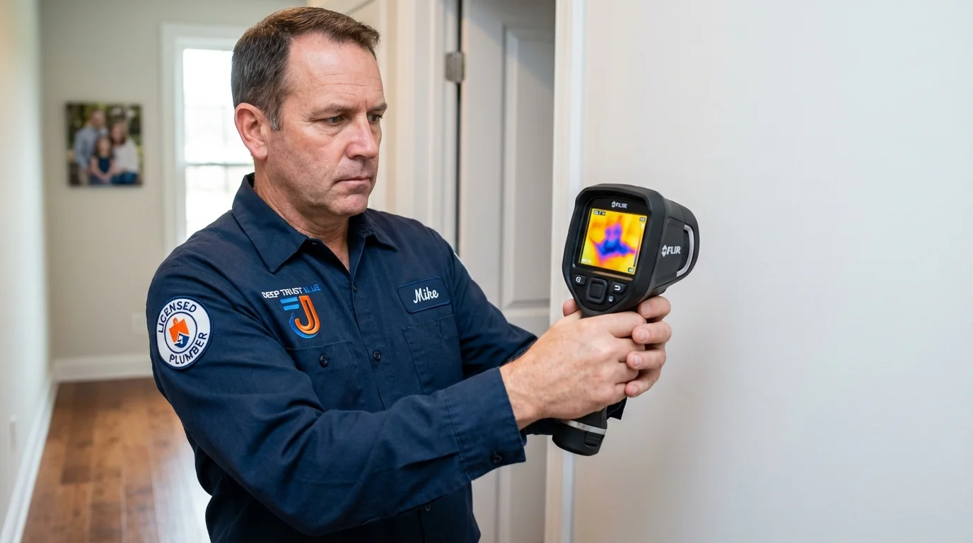Thermal imaging leak detection by Johns Plumbing LLC in Minneapolis